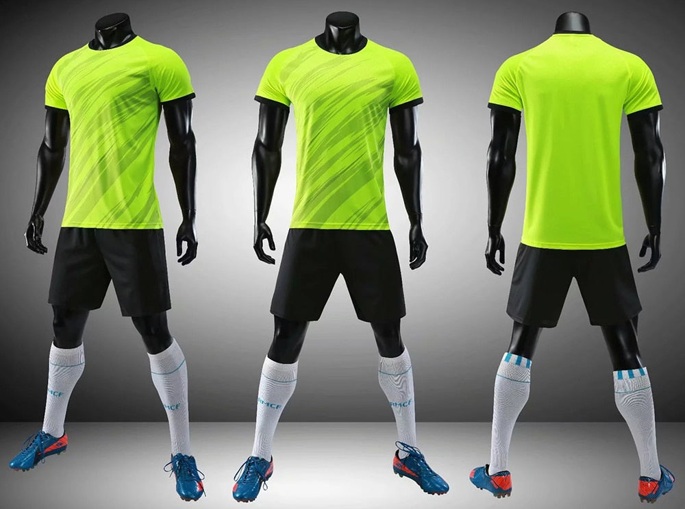 Custom Football Training Uniforms set Adult Soccer Jerseys suits Breathable shirts Short Slim Jerseys The Clothing Company Sydney