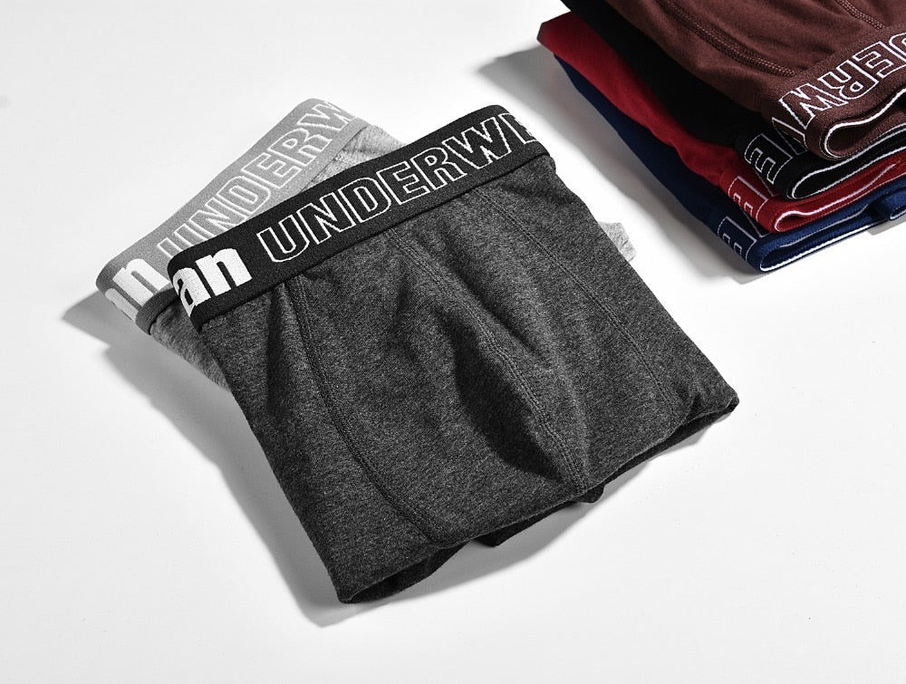 4 pack Men's Boxer Underwear Cotton Boxershort Breathable Solid Flexible Shorts Boxers Underpants Mens Undies The Clothing Company Sydney