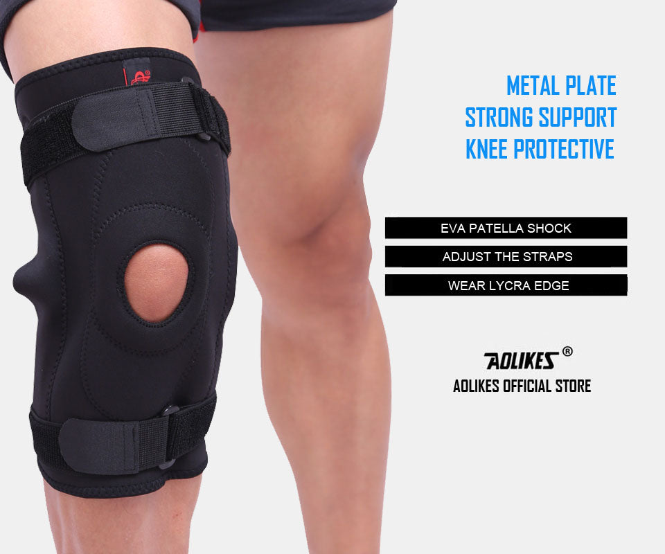 1PC Professional Sports Safety Knee Support Brace Patella Pads Hole Sports with Metal Plate The Clothing Company Sydney