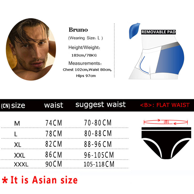 Men's Swimwear Low Boxers Swim Sportive Beachwear Shorts Swimsuit Brief in 16 Colours The Clothing Company Sydney