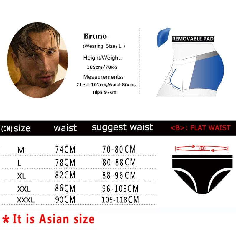 Men's Swimwear Low Boxers Swim Sportive Beachwear Shorts Swimsuit Brief in 16 Colours The Clothing Company Sydney