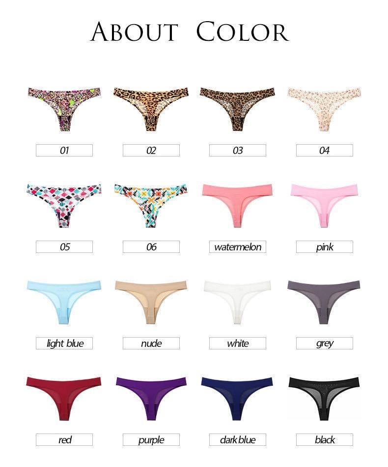 1 Pc Thong Leopard T-back Soft G-string Seamless Underwear Panties The Clothing Company Sydney