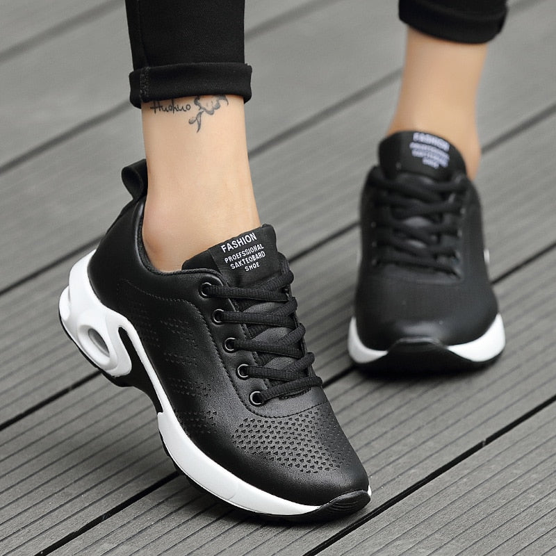 Breathable Mesh Comfort Jogging Air Cushion Lace Up Ladies Fashion Running Outdoor Sports Sneakers Shoes The Clothing Company Sydney