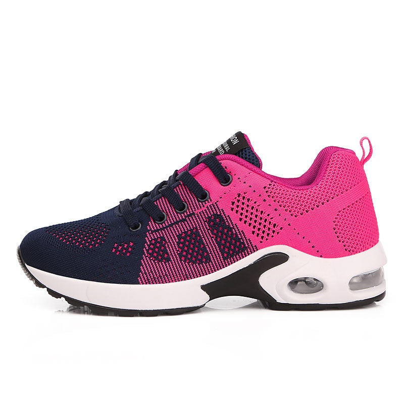 Breathable Mesh Comfort Jogging Air Cushion Lace Up Ladies Fashion Running Outdoor Sports Sneakers Shoes The Clothing Company Sydney