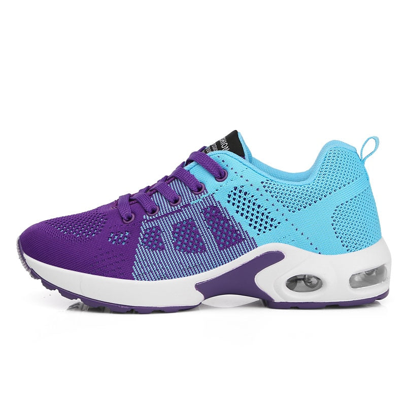 Breathable Mesh Comfort Jogging Air Cushion Lace Up Ladies Fashion Running Outdoor Sports Sneakers Shoes The Clothing Company Sydney