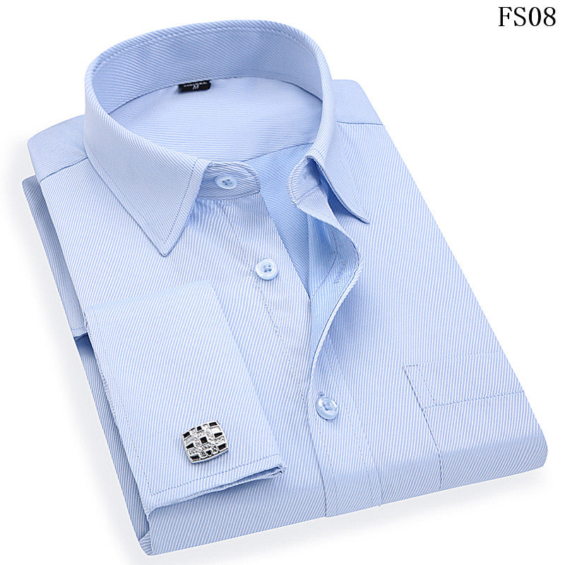 French Cufflinks Long Sleeve Casual Slim Fit French Cuff Dress Shirts For Men The Clothing Company Sydney