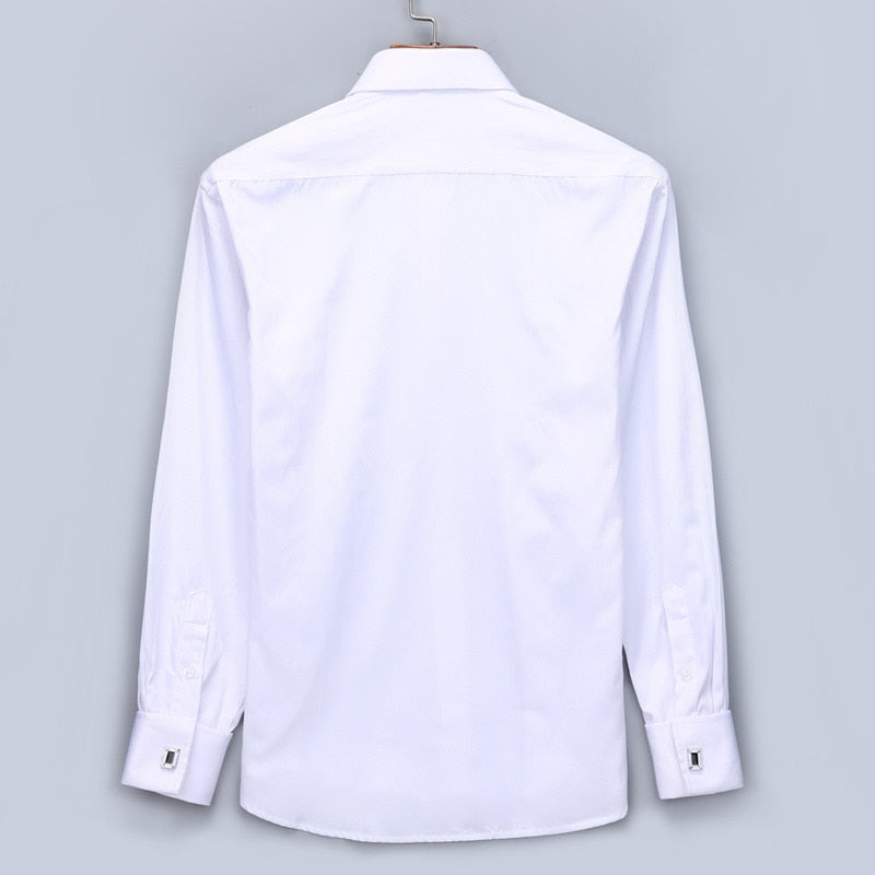 French Cufflinks Long Sleeve Casual Slim Fit French Cuff Dress Shirts For Men The Clothing Company Sydney