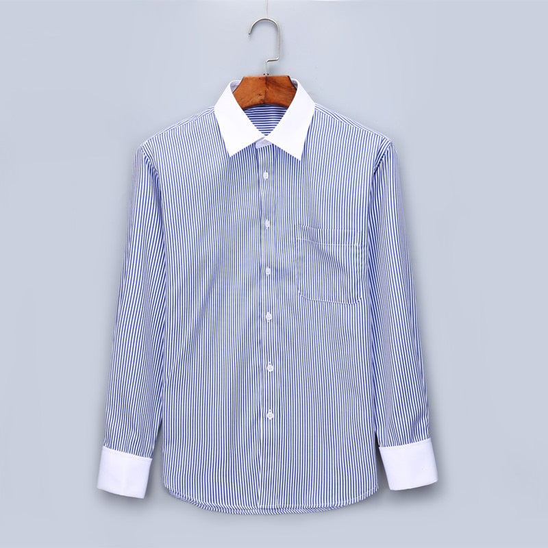 French Cufflinks Long Sleeve Casual Slim Fit French Cuff Dress Shirts For Men The Clothing Company Sydney