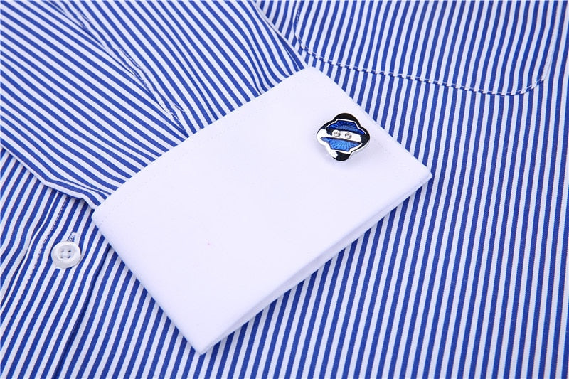 French Cufflinks Long Sleeve Casual Slim Fit French Cuff Dress Shirts For Men The Clothing Company Sydney