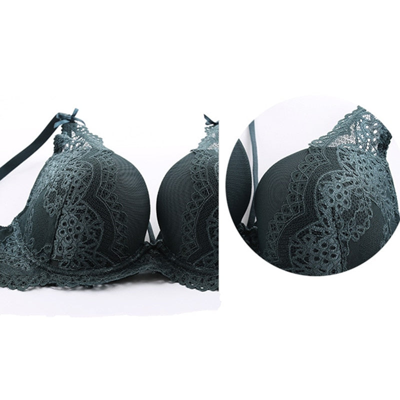 2 Piece push up lace bras underwire underwear bow breathable panties The Clothing Company Sydney