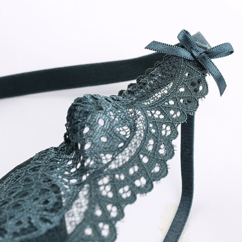 2 Piece push up lace bras underwire underwear bow breathable panties The Clothing Company Sydney