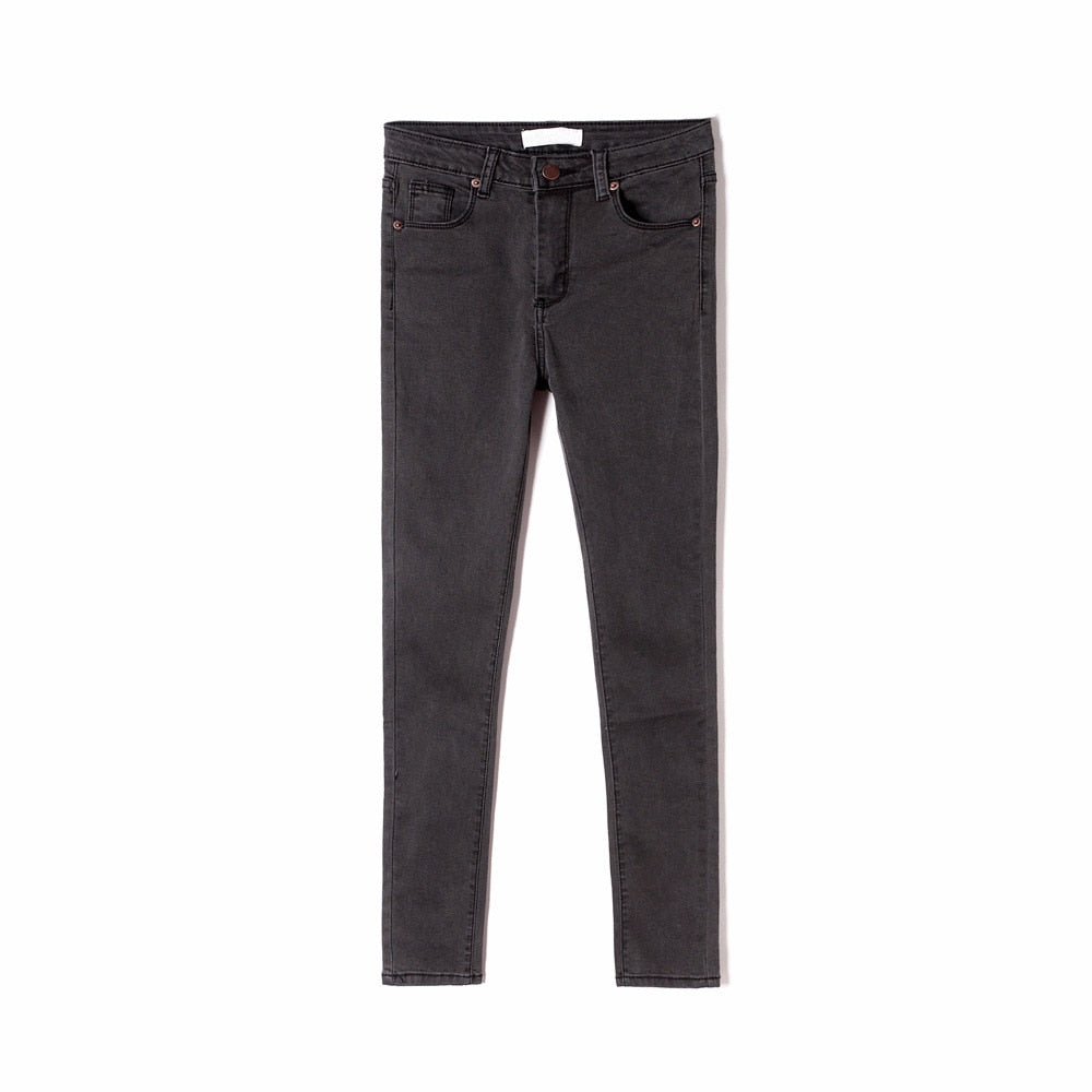 Vintage Fit High Waist  Elastic Denim Skinny Jeans Classic Pencil Pants The Clothing Company Sydney