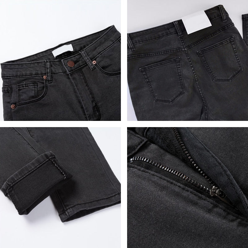 Vintage Fit High Waist  Elastic Denim Skinny Jeans Classic Pencil Pants The Clothing Company Sydney