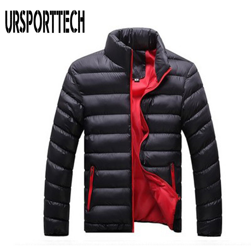 Stand Collar Parka Jacket Men's Solid Thick Jackets and Coats Winter Parkas The Clothing Company Sydney