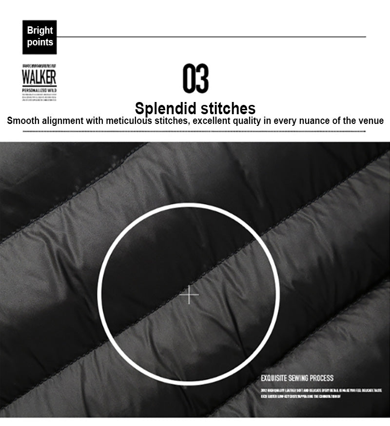 Stand Collar Parka Jacket Men's Solid Thick Jackets and Coats Winter Parkas The Clothing Company Sydney