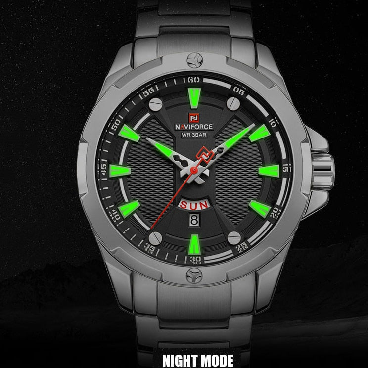 Men’s Luxury Brand Analog Stainless Steel Waterproof Quartz Wristwatch The Clothing Company Sydney