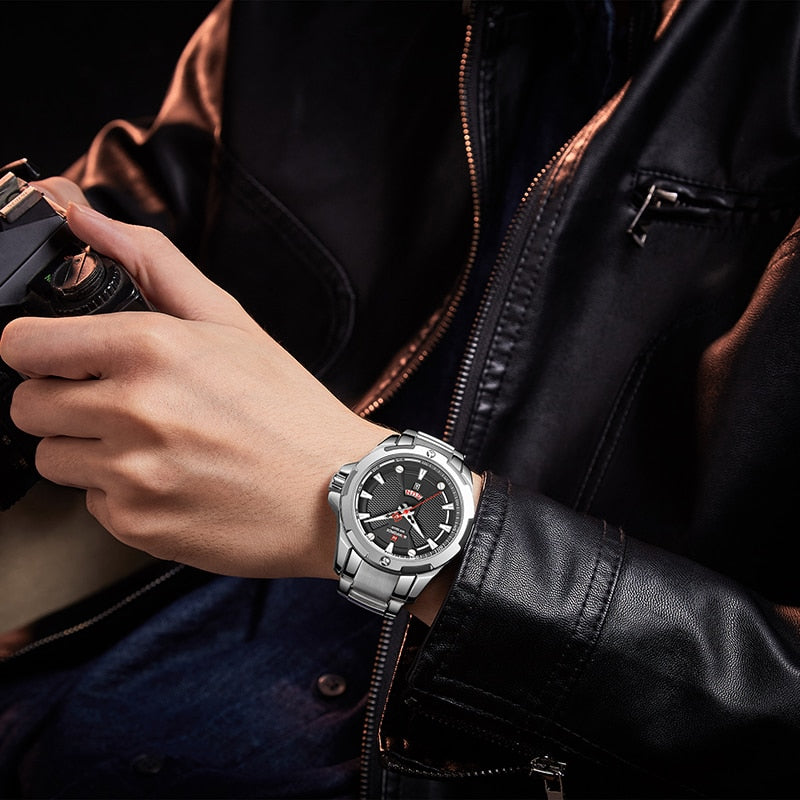 Men’s Luxury Brand Analog Stainless Steel Waterproof Quartz Wristwatch The Clothing Company Sydney