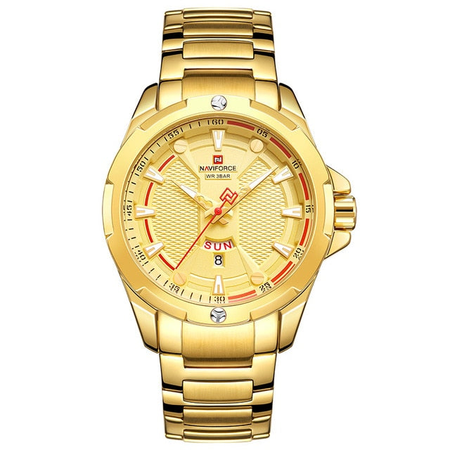 Men’s Luxury Brand Analog Stainless Steel Waterproof Quartz Wristwatch The Clothing Company Sydney