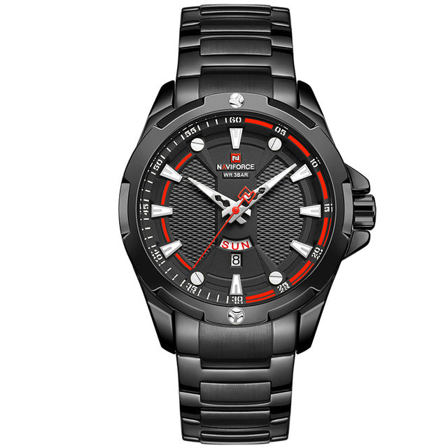 Men’s Luxury Brand Analog Stainless Steel Waterproof Quartz Wristwatch The Clothing Company Sydney