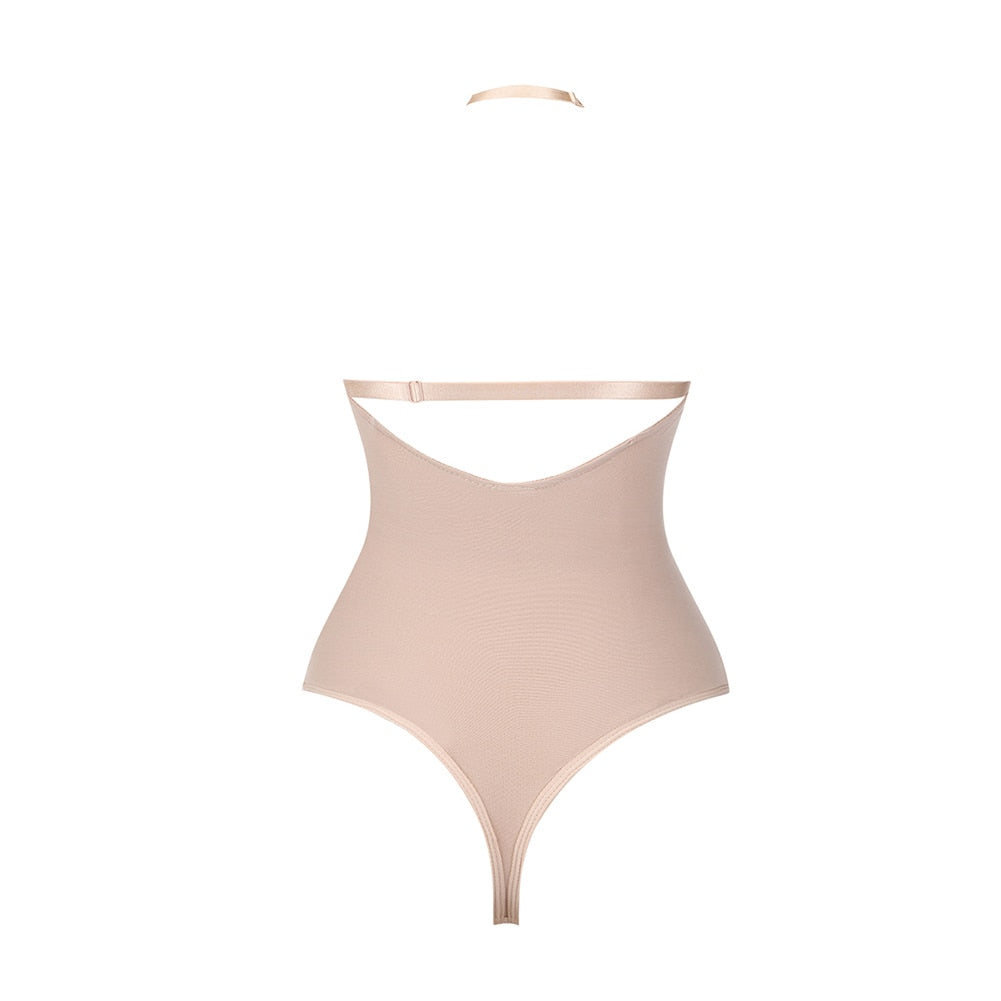 Ladies Deep V Bodysuit Strap Body Shaper Backless Thong  Seamless Shapewear Push Up Waist Trainer Corset The Clothing Company Sydney