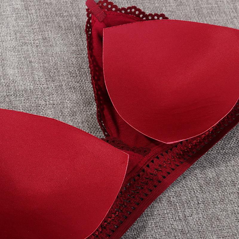 French Style Bralette Seamless Deep V Lace Wireless Thin Underwear Lingerie Soft Bras The Clothing Company Sydney