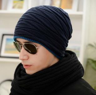 Beanies Knitted Men's Ladies Winter Men Caps Warm Fur Winter Beanie Fleece Knit Bonnet Hat The Clothing Company Sydney