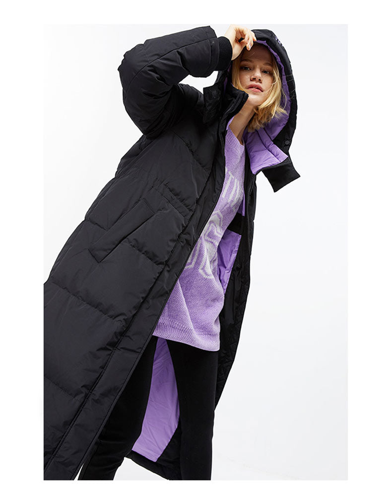 Autum Winter New Arrivals Long Loose Fit Contrasting Parka Down Jacket The Clothing Company Sydney