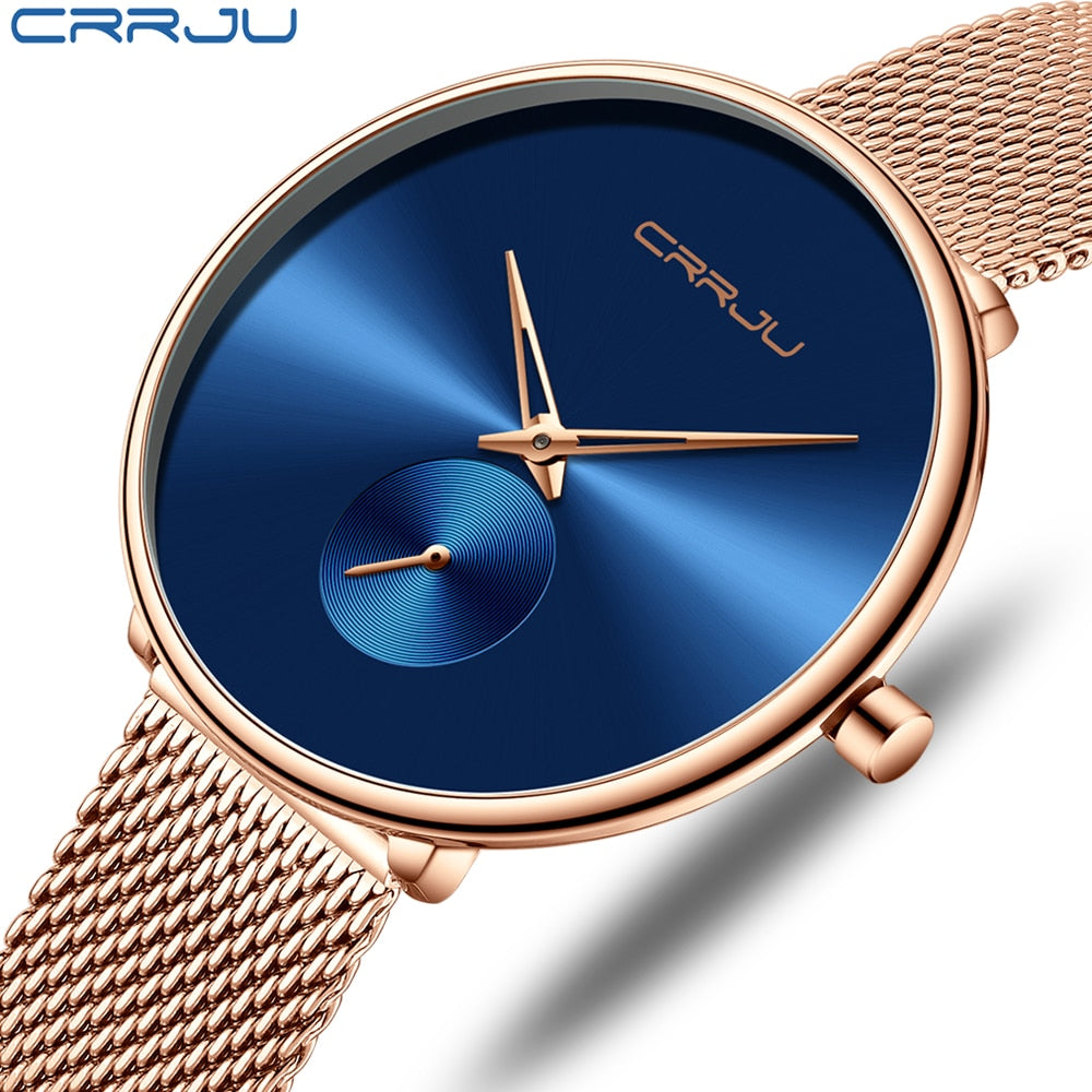 Luxury Casual Simple Ladies Daily Dress Mesh Minimalist Waterproof Quartz Wristwatch The Clothing Company Sydney