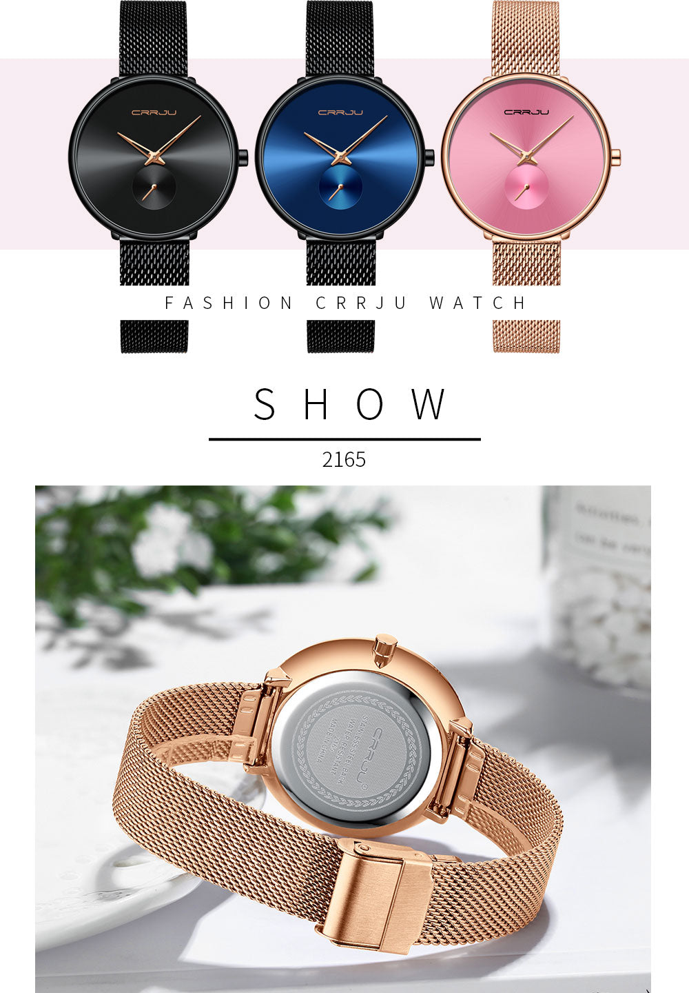 Luxury Casual Simple Ladies Daily Dress Mesh Minimalist Waterproof Quartz Wristwatch The Clothing Company Sydney