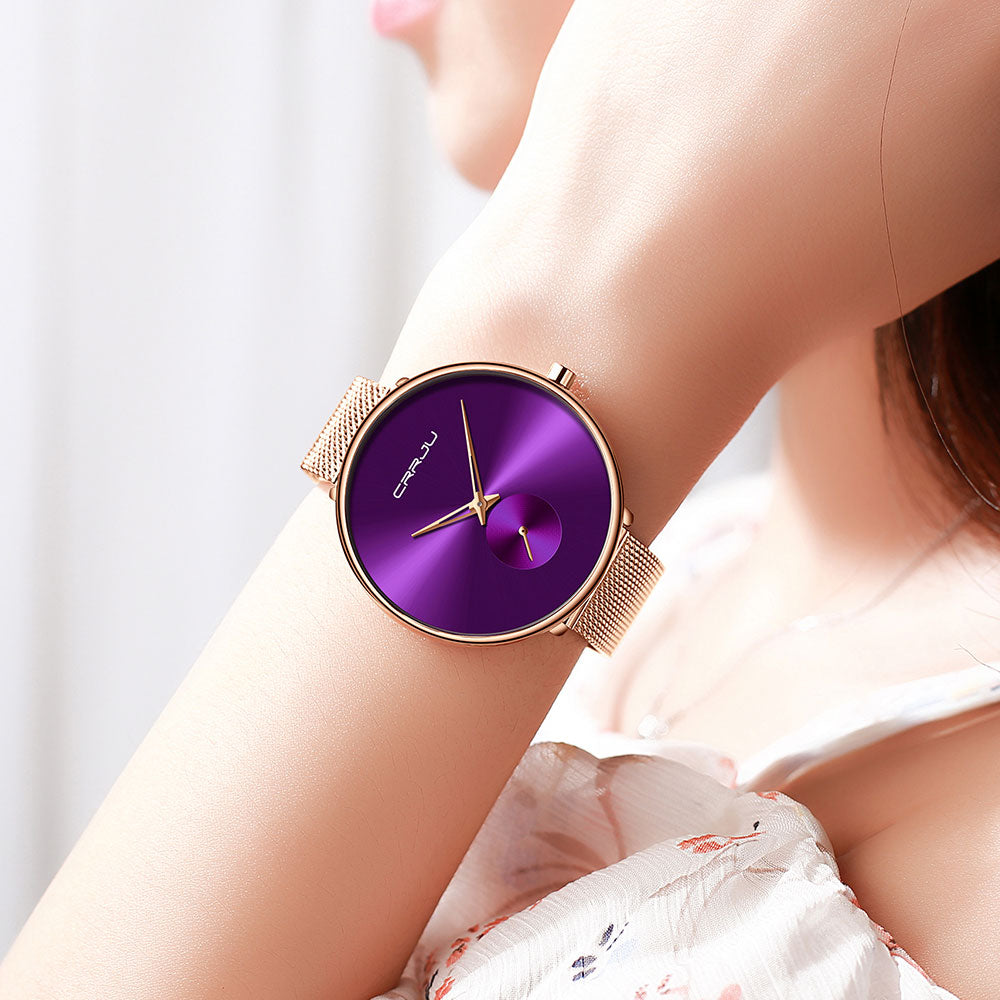 Luxury Casual Simple Ladies Daily Dress Mesh Minimalist Waterproof Quartz Wristwatch The Clothing Company Sydney