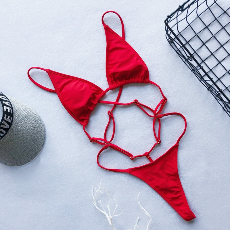 String thong Extreme bodysuits one piece swimsuit Micro Bikini swimwear monokini bathers The Clothing Company Sydney