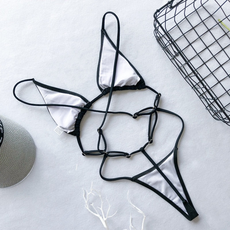 String thong Extreme bodysuits one piece swimsuit Micro Bikini swimwear monokini bathers The Clothing Company Sydney