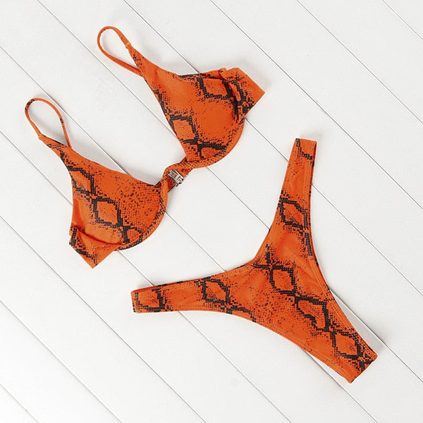 2 Piece Brazilian Push Up Underwire Swimming Bathing Suit Beachwear Bikini Set The Clothing Company Sydney