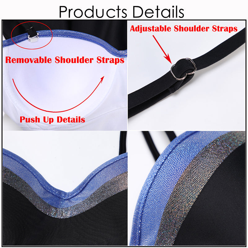 Bandeau One Piece Push Up Strapless Beach Monokini Swimwear Swimsuit Black Women's Bathing Suits The Clothing Company Sydney