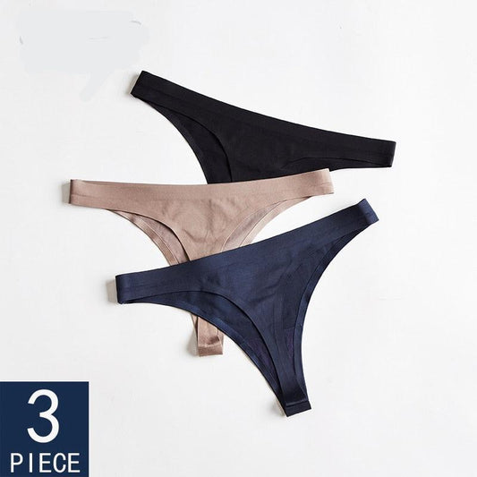 3 Piece Seamless Sports T-back Solid Soft G-string Thong Underwear The Clothing Company Sydney
