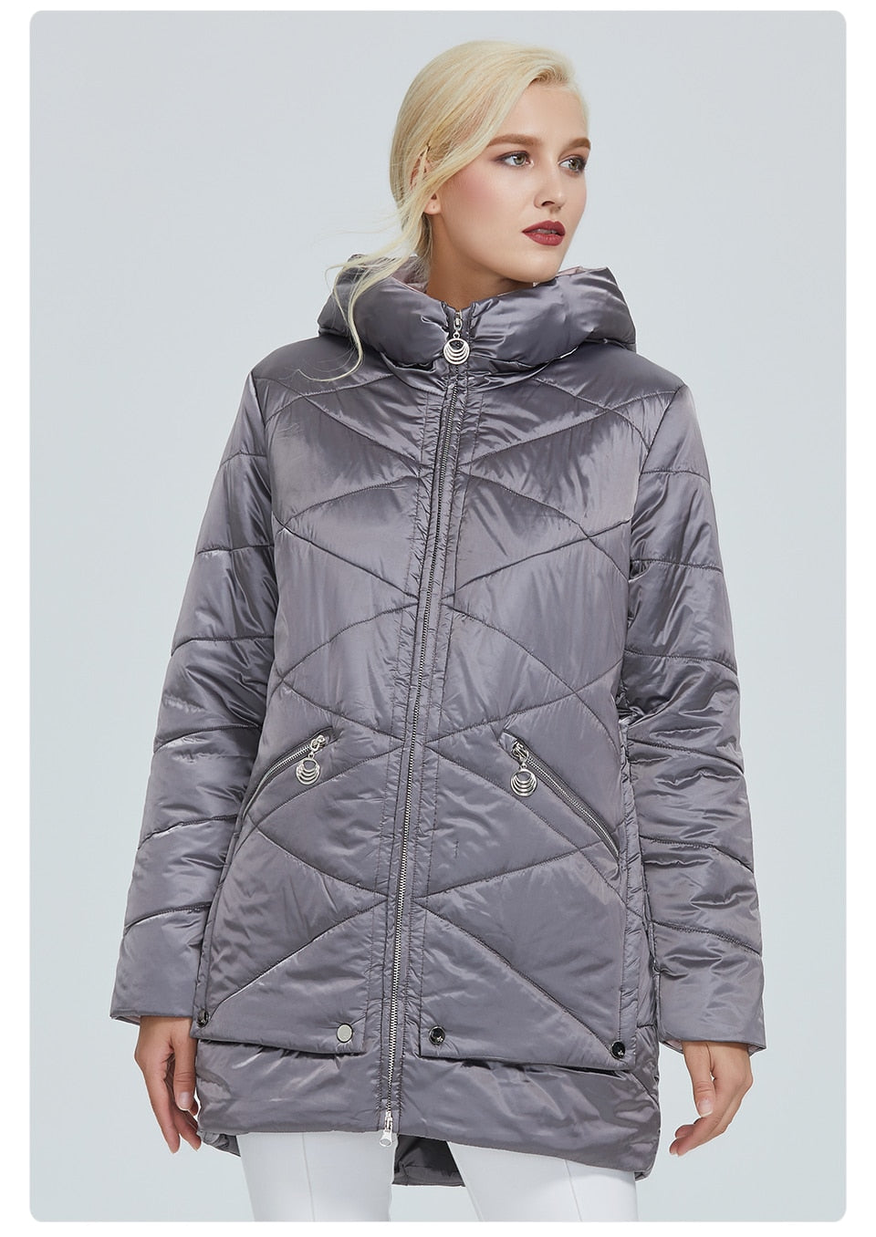 Waterproof fabric with cap design thick cotton Puffer warm parka Winter Jacket The Clothing Company Sydney