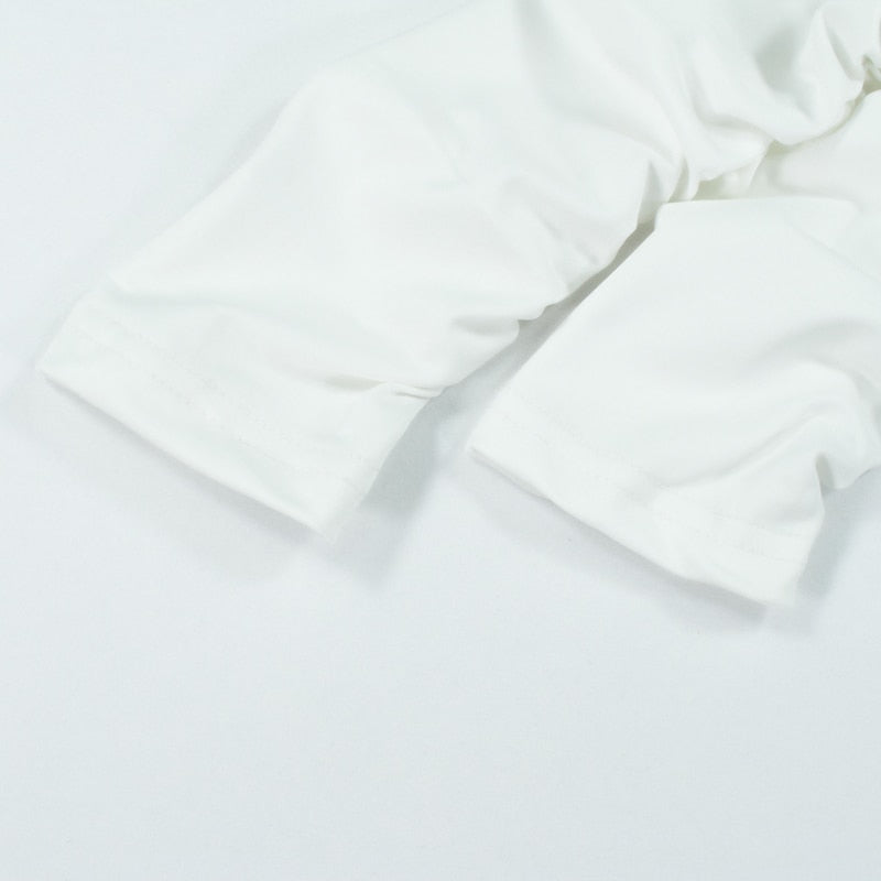 Backless Sexy White Long Sleeve Square Collar Bodycon Lacing Party Dress Summer Club Mini Dress The Clothing Company Sydney