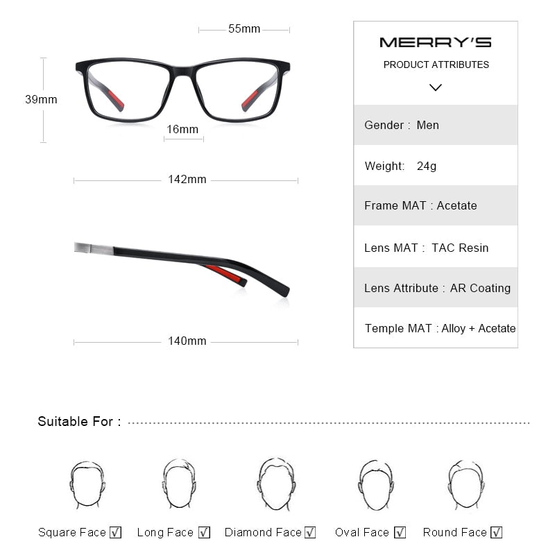 Designer Mens Luxury Acetate Glasses Frame Myopia Prescription Eyeglasses Spring Hinge Silicone Temple Tip Frames The Clothing Company Sydney