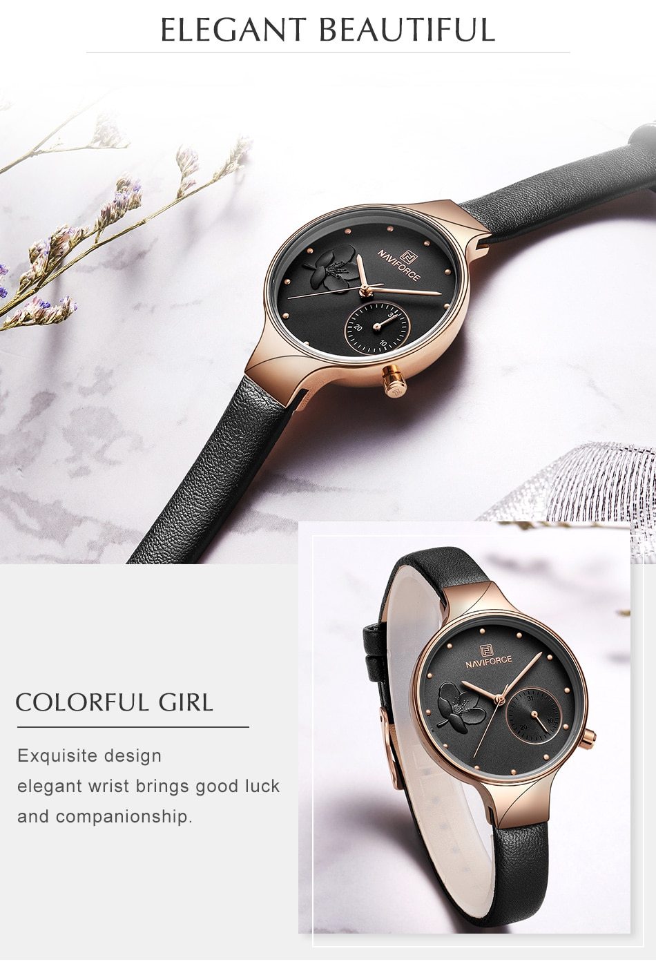 Luxury Fashion Quartz Wrist Watch Ladies Leather Waterproof Watch The Clothing Company Sydney