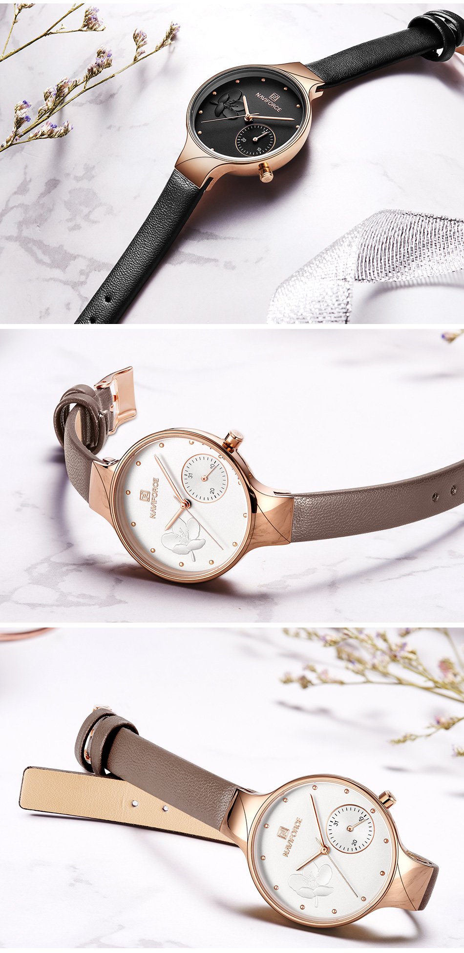 Luxury Fashion Quartz Wrist Watch Ladies Leather Waterproof Watch The Clothing Company Sydney