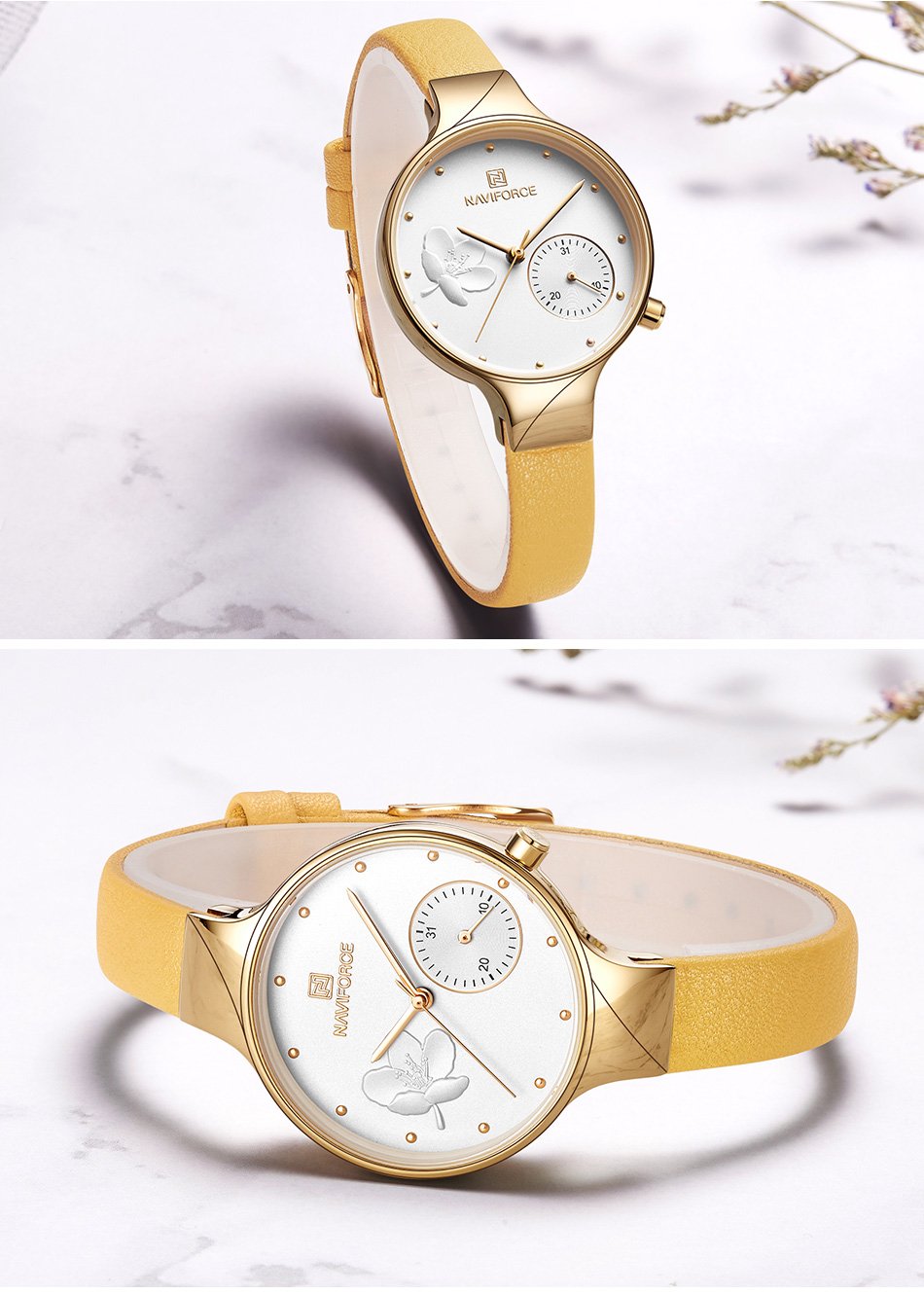 Luxury Fashion Quartz Wrist Watch Ladies Leather Waterproof Watch The Clothing Company Sydney
