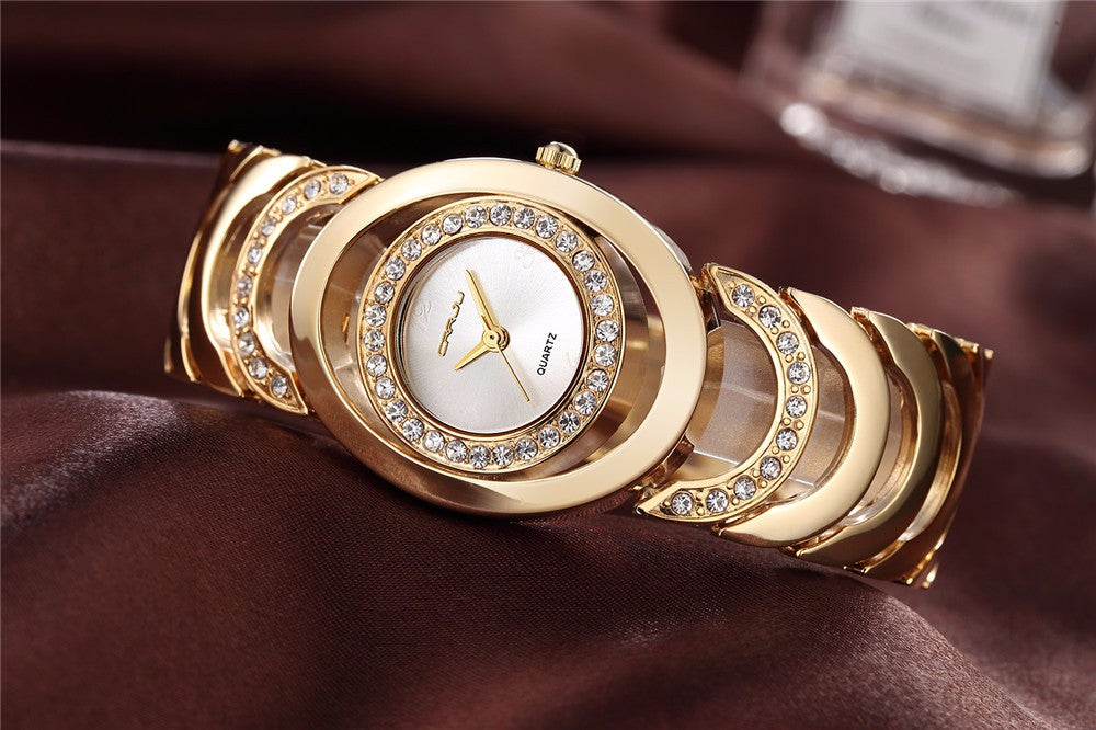 Ladies' Luxury Brand bracelet  Stainless Steel Rhinestone Quartz Watch The Clothing Company Sydney