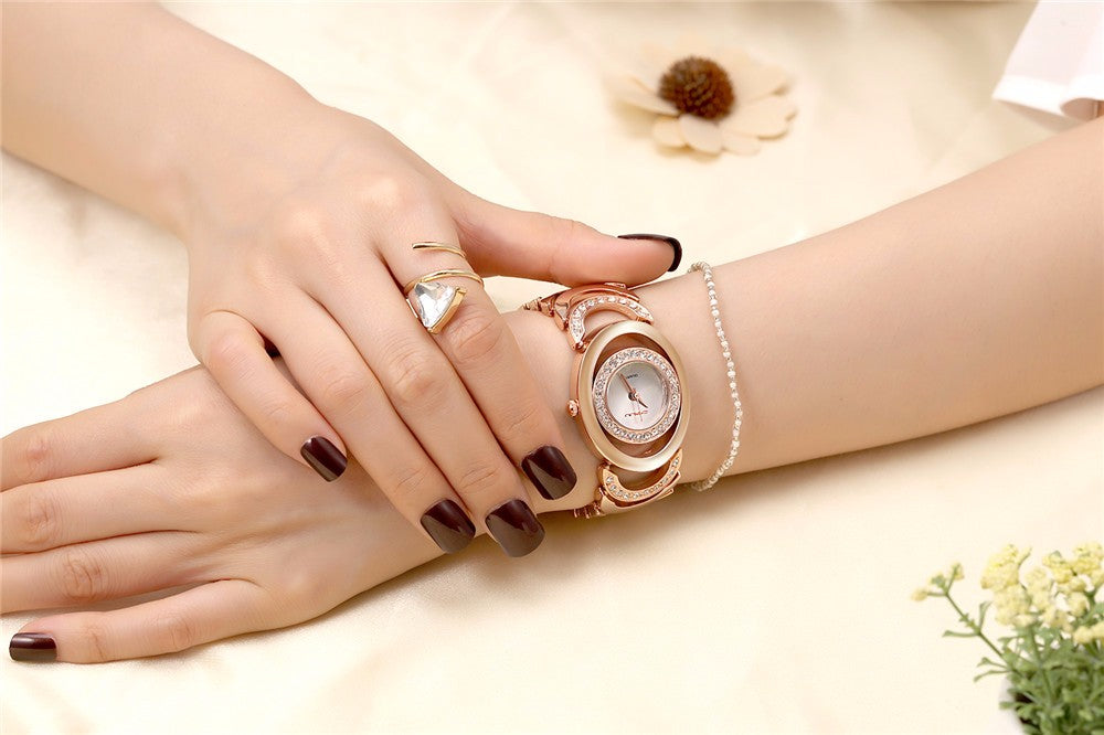Ladies' Luxury Brand bracelet  Stainless Steel Rhinestone Quartz Watch The Clothing Company Sydney