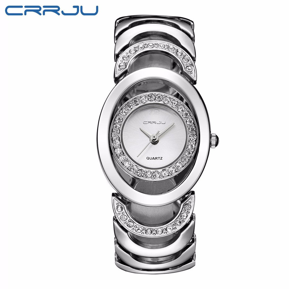 Ladies' Luxury Brand bracelet  Stainless Steel Rhinestone Quartz Watch The Clothing Company Sydney