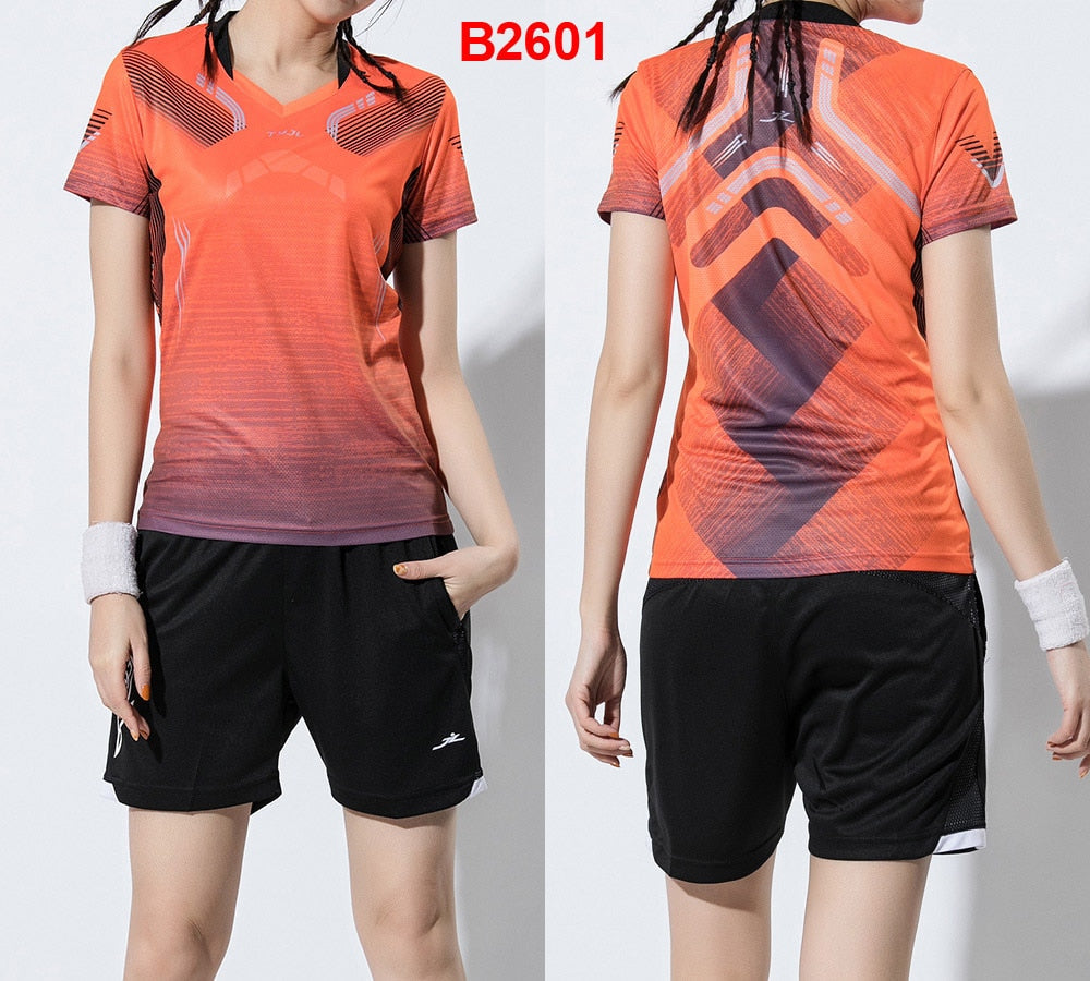 2 Piece Ladies Womens Quick dry Tennis Badminton Tennis Tennis Squash Netball Top Skirt Shorts Set The Clothing Company Sydney
