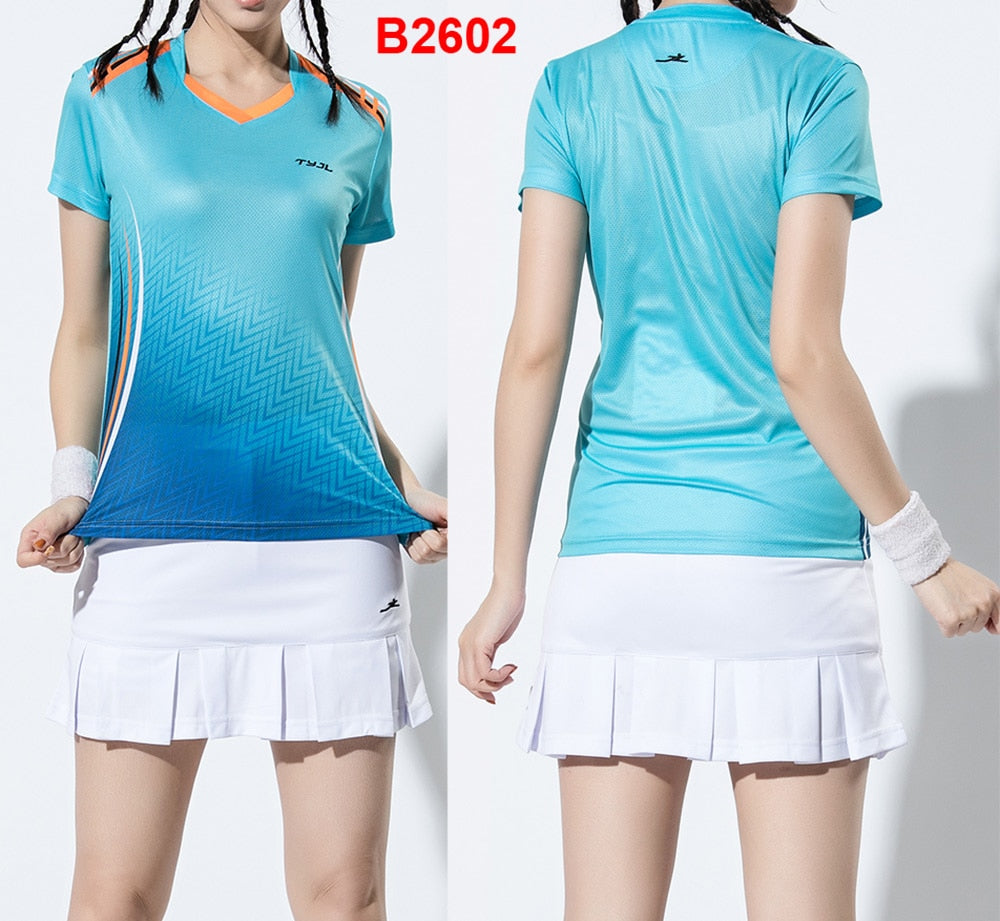 2 Piece Ladies Womens Quick dry Tennis Badminton Tennis Tennis Squash Netball Top Skirt Shorts Set The Clothing Company Sydney