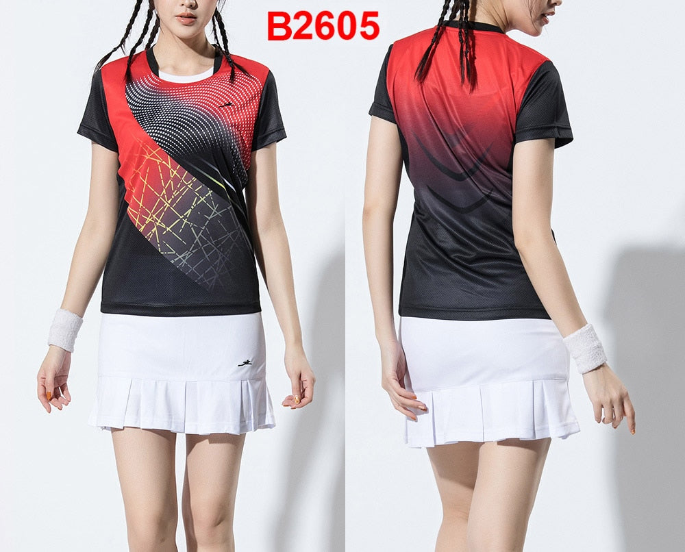 2 Piece Ladies Womens Quick dry Tennis Badminton Tennis Tennis Squash Netball Top Skirt Shorts Set The Clothing Company Sydney