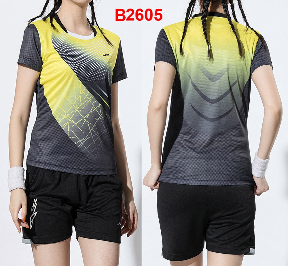 2 Piece Ladies Womens Quick dry Tennis Badminton Tennis Tennis Squash Netball Top Skirt Shorts Set The Clothing Company Sydney