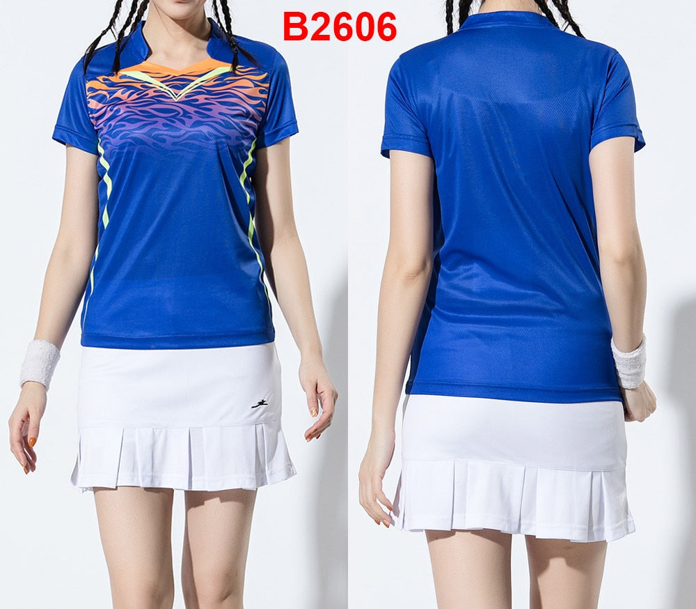 2 Piece Ladies Womens Quick dry Tennis Badminton Tennis Tennis Squash Netball Top Skirt Shorts Set The Clothing Company Sydney