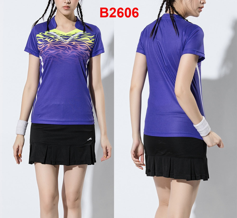 2 Piece Ladies Womens Quick dry Tennis Badminton Tennis Tennis Squash Netball Top Skirt Shorts Set The Clothing Company Sydney